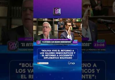 Aparicio destaca el retorno de Bolivia a los valores democráticos y su acercamiento a Occidente