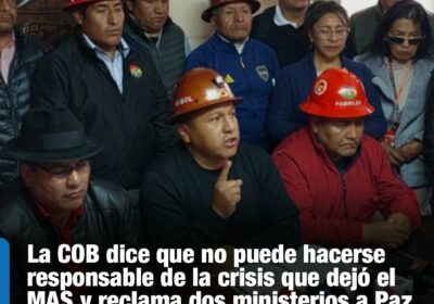 #GrupoFides | #ANF #Sociedad Durante el gobierno de Luis Arce, la COB negó que…