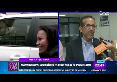 Luis Fernando Camacho se reunió con el ministro de la Presidencia, José Luis Lupo