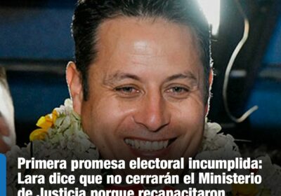 #GrupoFides | #ANF #Política No sólo Paz prometió eliminar ese ministerio, también Lara propuso…