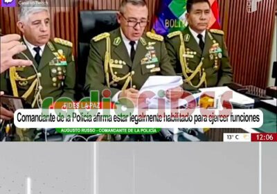 #GrupoFides | #ANF El comandante de la Policía Boliviana, Augusto Russo, respondió al vicepresidente…