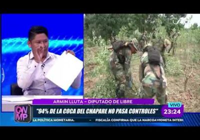 Diputado Armin Lluta afirma que el Chapare teme la llegada de la DEA