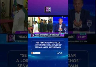 Santistevan denuncia a grupo “Pachajchos” en las FFAA