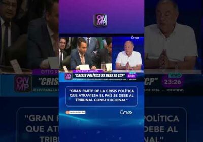 Ritter señaló que gran parte de la crisis política se debe al Tribunal Constitucional Plurinacional