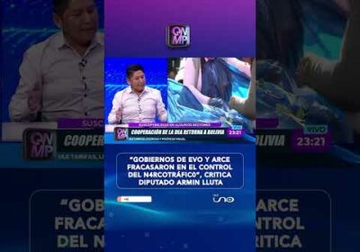 Armin Lluta critica a Evo y Arce por fracaso en lucha antidr0g4