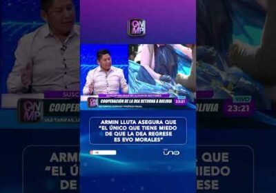 Armin Lluta asegura que “el único que tiene miedo es Evo Morales”