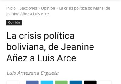 ¡Paren de mentir! La destrucción económica de Bolivia comenzó con Jeanine Añez y los…
