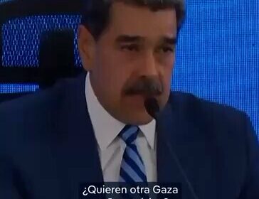 Maduro dice que Venezuela no será la Gaza de Suramérica en plena tensión con…