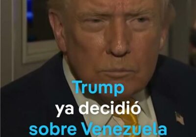 Trump sobre Venezuela en el Air Force One: «Más o menos me decidí. No…