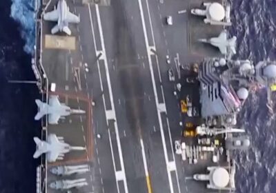 🇺🇸🇻🇪 | El portaaviones más avanzado de , USS Gerald R. Ford, llegó al…