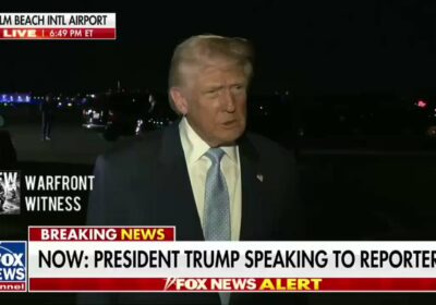 🇺🇸 | Donald Trump hablando con los periodistas, después de ser preguntado sobre Epstein…