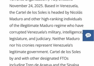 🇺🇸🇻🇪 | LO ÚLTIMO: La designación del Cartel de los Soles como Organización Terrorista…