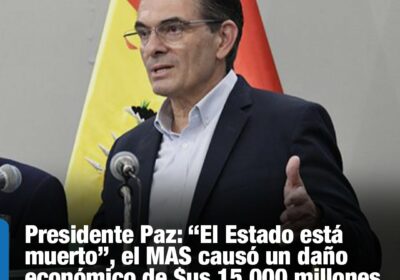 #GrupoFides | #ANF #Política El mandatario dijo que el gobierno de Luis Arce dejó…