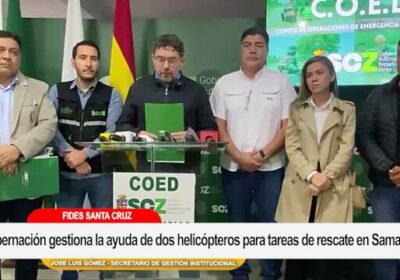 #GrupoFides | #ANF La Gobernación de Santa Cruz gestiona dos helicópteros para tareas de…