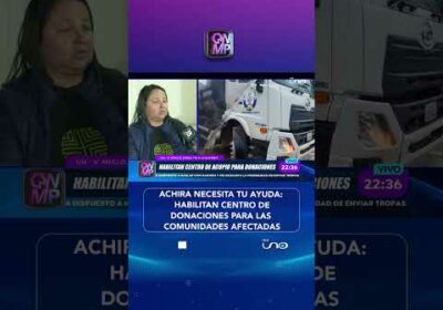 Centro de donaciones abierto para damnificados de Achira