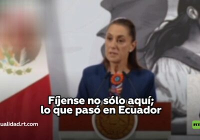 🇲🇽🇪🇨 | Reacción de Sheinbaum al triunfo del ‘No’ en el referéndum de Noboa…