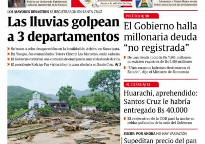 Buenos días, estimados seguidores. Les presentamos la #portada de nuestra edición impresa de hoy,…