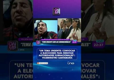 Santamaría anuncia que es urgente convocar a elecciones para gobernadores y alcaldes