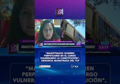 Magistrada Prudencio denuncia autoprorroga y vulneración constitucional