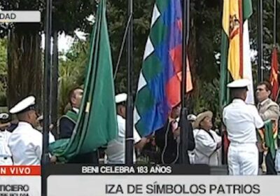 #GrupoFides | #ANF El presidente Rodrigo Paz participa en la iza de símbolos patrios…