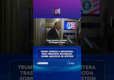 Trump ofende a reportera tras pregunta incómoda sobre archivos de Epstein