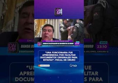 Funcionaria judicial aprehendida por red de falsificación en Oruro