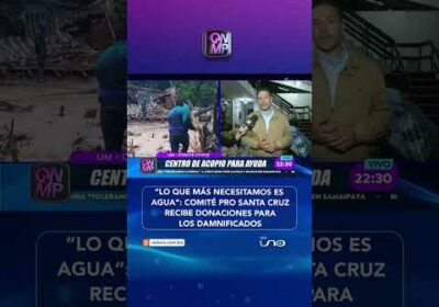 El Comité Pro Santa Cruz habilitó un centro de acopio para recibir donaciones