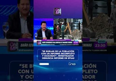 José María Herbas denuncia que informe de EPSAS “es una burla para la población”