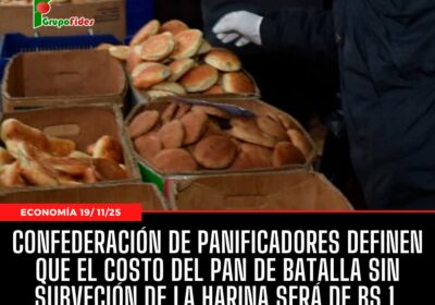 #GrupoFides | Evert Baltazar, vicepresidente de la Confederación de Panificadores de Bolivia, informó a…