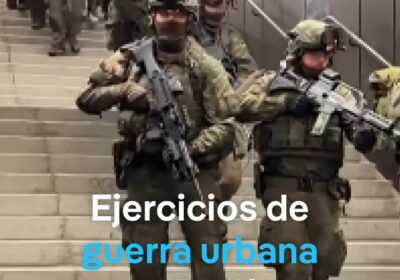 Ejército alemán realiza maniobras nocturnas en el metro de Berlín Efectivos del Ejército llevaron…