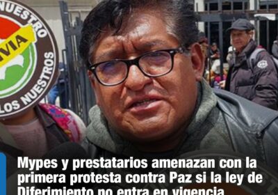 #GrupoFides | #LaPaz #Economía El Ministro de Economía informó que la ley de diferimiento…