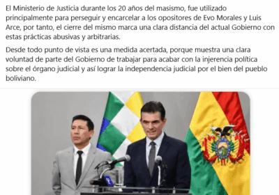 #GrupoFides | #ANF El gobernador Luis Fernando Camacho ve acertado el cierre del Ministerio…