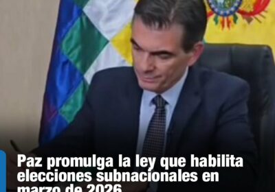 #GrupoFides | #ANF #Política La norma faculta al TSE para convocar los comicios departamentales…