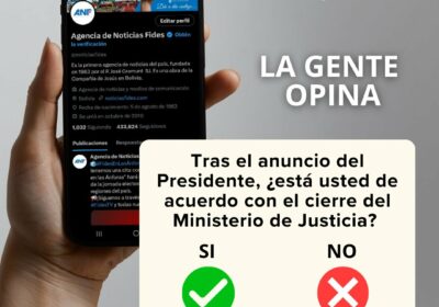#LaGenteOpina | Participe de nuestro sondeo de opinión: 𝐓𝐫𝐚𝐬 𝐞𝐥 𝐚𝐧𝐮𝐧𝐜𝐢𝐨 𝐝𝐞𝐥 𝐏𝐫𝐞𝐬𝐢𝐝𝐞𝐧𝐭𝐞, ¿𝐞𝐬𝐭á…