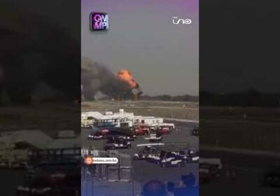 Impactantes segundos previos al mortal desplome del caza en el Dubai Air Show