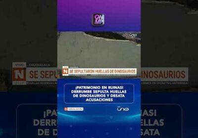 ¡Patrimonio en ruinas! Derrumbe sepulta huellas de dinosaurios y desata acusaciones
