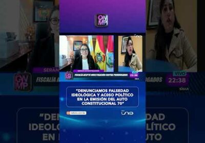 Magistrada Prudencio denuncia falsedad ideológica y acoso político