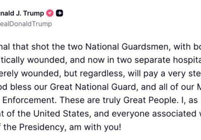 🇺🇸 | El presidente Donald Trump dice que el «animal» que disparó a dos…