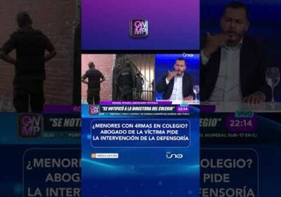 Menores con arm4s en colegio, piden intervención de la Defensoría