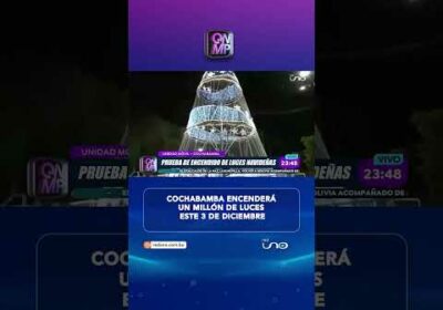 Cochabamba encenderá un millón de luces este 3 de diciembre