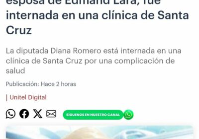 Toda mi solidaridad para la Diputada Diana Romero, su esposo el VP Edman Lara…