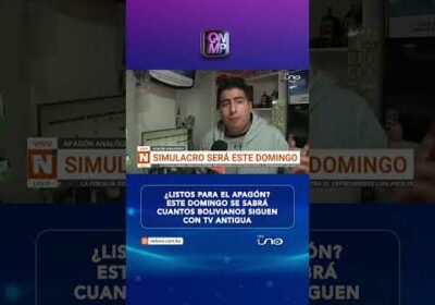 ¿Listos para el apagón? Este domingo se sabrá cuantos bolivianos siguen con tv antigua