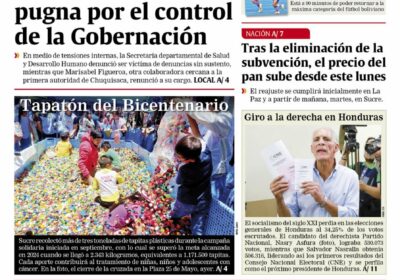Buenos días, estimados seguidores. Les presentamos la #portada de nuestra edición impresa de hoy,…