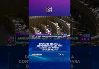 Diputados debaten a contrarreloj la ley para elegir a los nuevos vocales del TSE