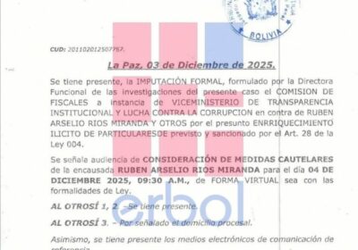 Fijan para este jueves una nueva audiencia en contra del dirigente panificador Rubén Ríos…