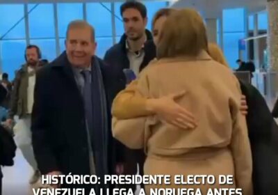 🇻🇪🇳🇴‼️ | ÚLTIMA HORA — El Presidente Electo Edmundo González ya llegó a Oslo…