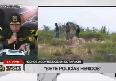 Fiscal de Cbba. confirmada que son 8 aprehendidas y una arrestada por lo sucedido…