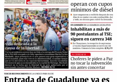 Buenos días, estimados seguidores. Les presentamos la #portada de nuestra edición impresa de hoy,…