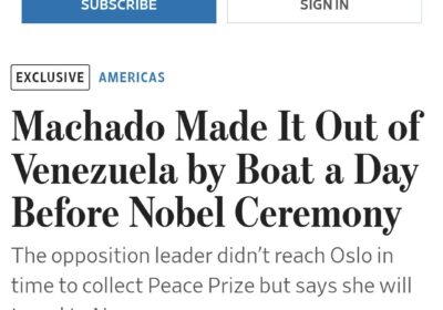 🇻🇪 | María Corina Machado salió de Venezuela en bote, hacia Curaçao, un día…