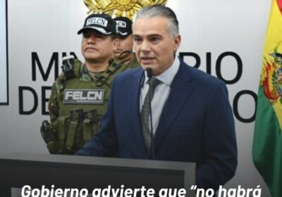 El Gobierno nacional, a través del zar antidrogas, Ernesto Justiniano, advirtió este miércoles que…